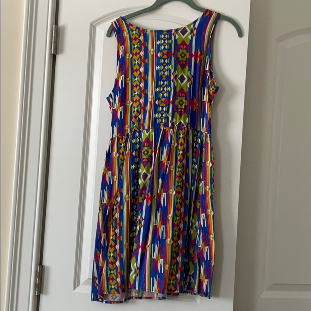 Bright Pattern Everly Dress, size M
